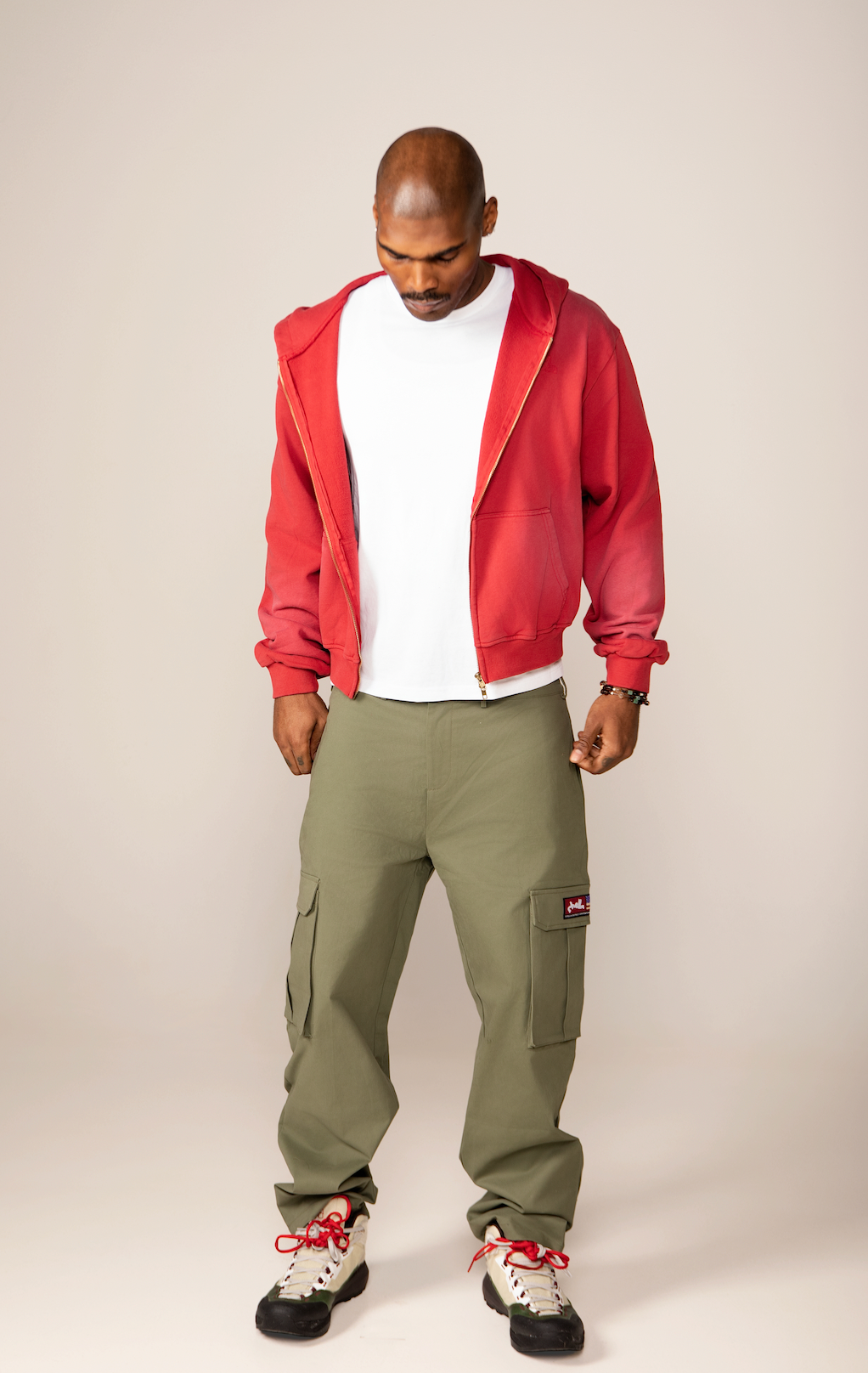 CARDINAL SUNFADED VINTAGE ZIP-UP