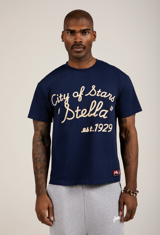 "1929" CITY OF STARS TEE NAVY