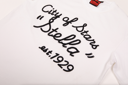 "1929" CITY OF STARS TEE WHITE