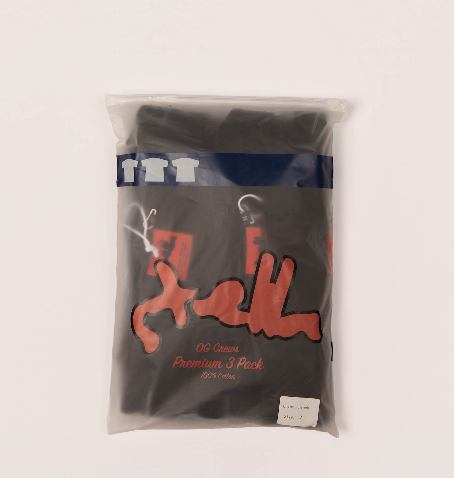 "OG" 3 PACK BLACK CREWNECK TEES